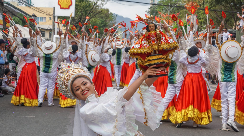 A contigent from Bogo City, northern Cebu performs their Street Dance routine during the Sinulog Grand Parade on January 20, 2020. | CDND file photo