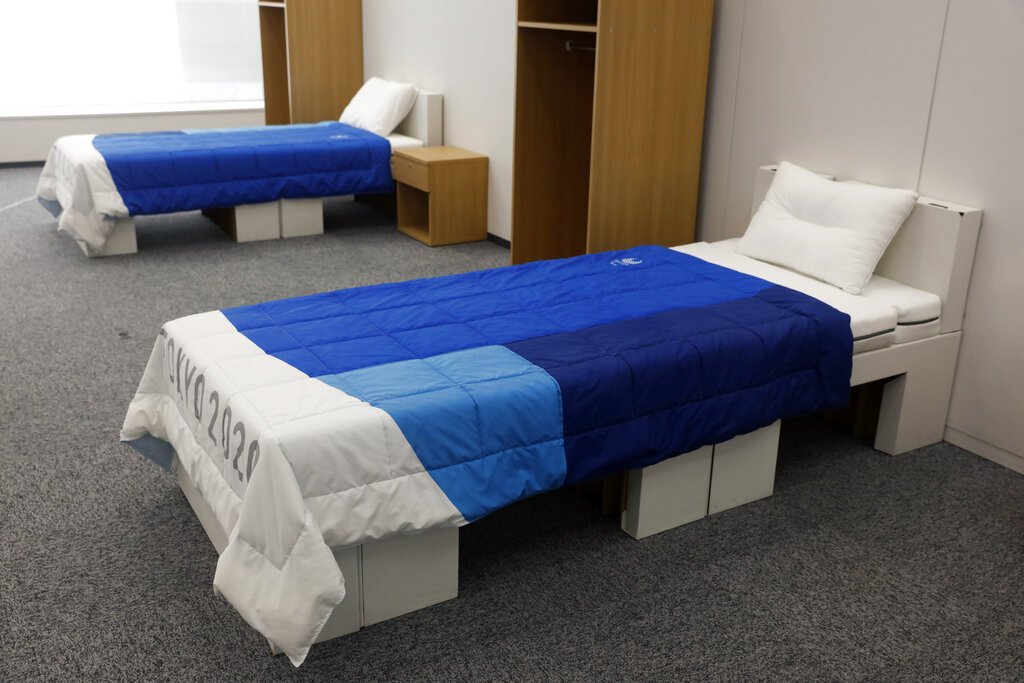 An Olympic First: Cardboard beds for Tokyo Athletes Village | Cebu ...