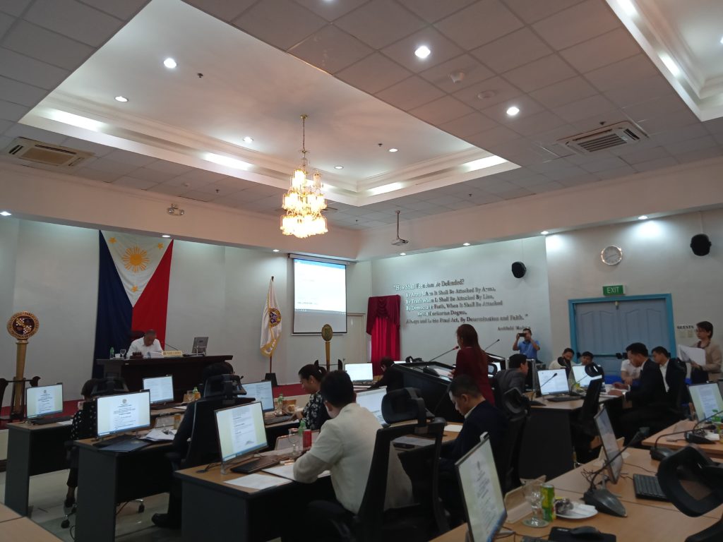 The Provincial Board during a February 10 session where they the ordinance against the spreading of fake news about the 2019 novel coronavirus. | CDN Digital file photo