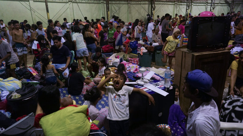 Evacuation center for Barangay Suba fire victims