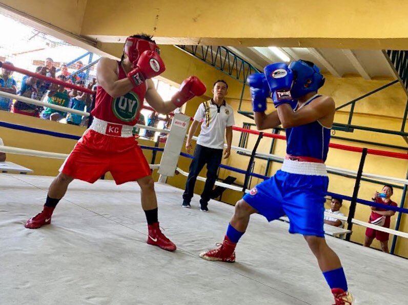 Athletes from Cebu City like this boxer from the University of the Visayas (UV) representing Cebu City will most likely represent Central Visayas after they made short work of their foes in boxing, volleyball, beach volleyball and athletics. | Contributed Photo