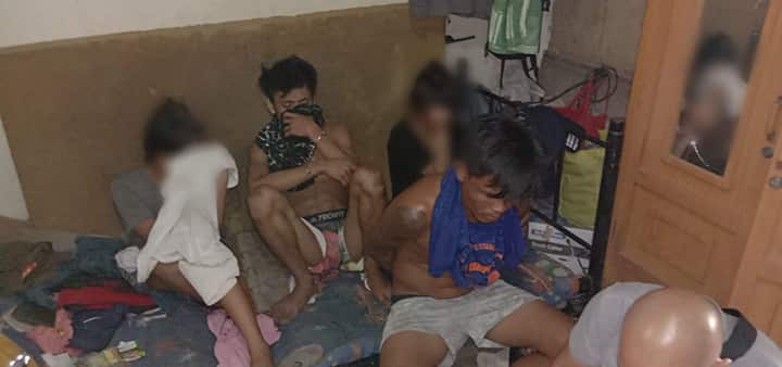 Police rescue two girls and arrest two men during a buy-bust operation in Perez Compound in Barangay Alang-Alang, Mandaue City at past 5 p.m. of March 9, 2020. | Norman Mendoza