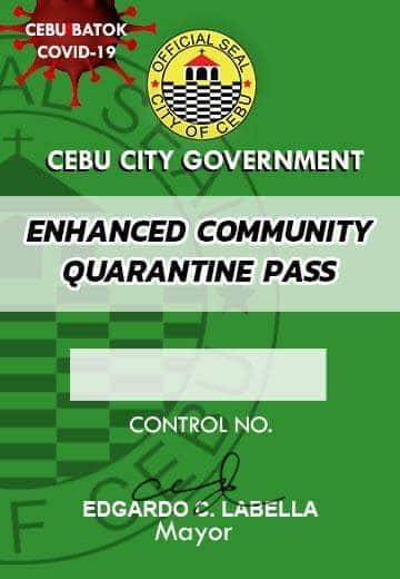 quarantine pass for Cebu City government employees
