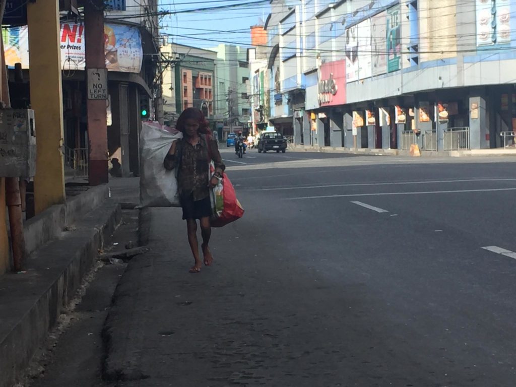 While most of the residents of Cebu City stay indoors, the homeless have nowhere to go. As of now, the city does not yet have guidelines on how to deal with the homeless during the enhanced community quarantine. | Delta Letigio