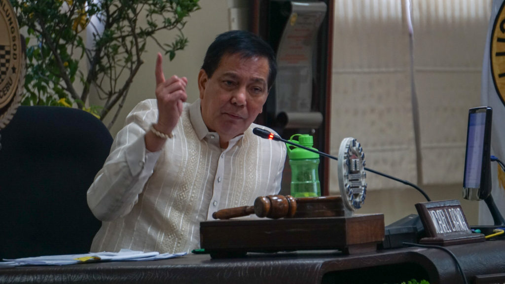 Cebu City Mayor Michael Rama attends a scheduled public hearing on Wednesday, March 4, 2020, at the Cebu City Council session hall. | CDN Digital Gerard Francisco