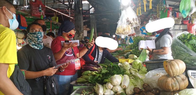 Personnel of the Cebu City Market Division visited the different public markets for the conduct of price monitoring. | Photo courtesy of the Cebu City Market Division