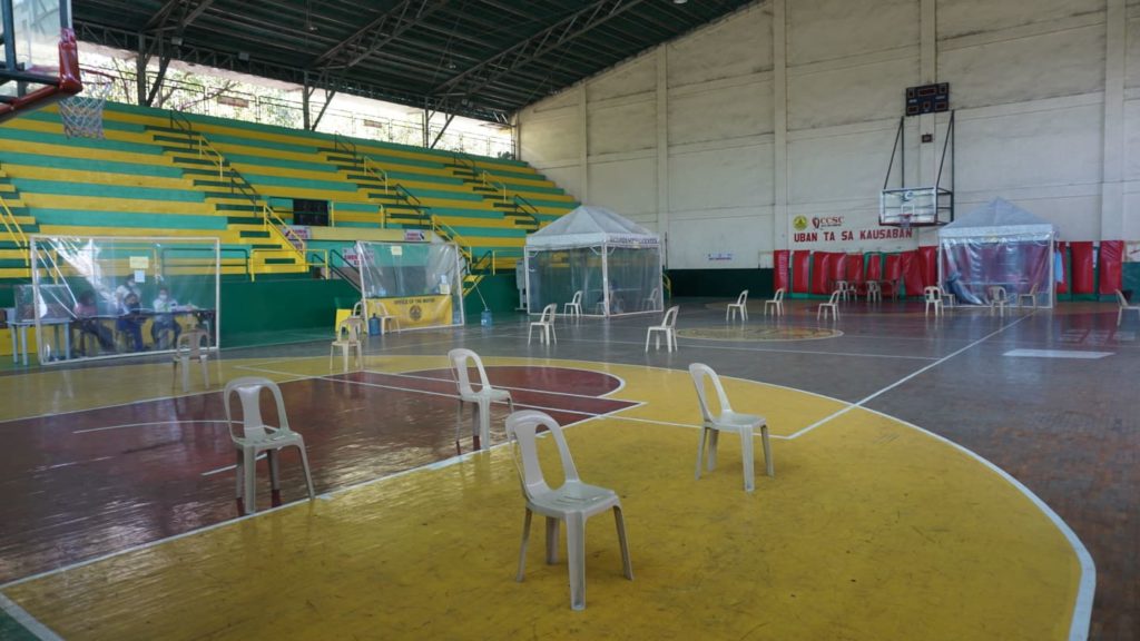 This is the cluster clinic at the Cebu City Sports Center which is Barangay San Nicolas Cluster Clinic. According to the Cebu City Health Department there are no more new persons with influenza like-illness (ILI) in the city. | Gerard Francisco