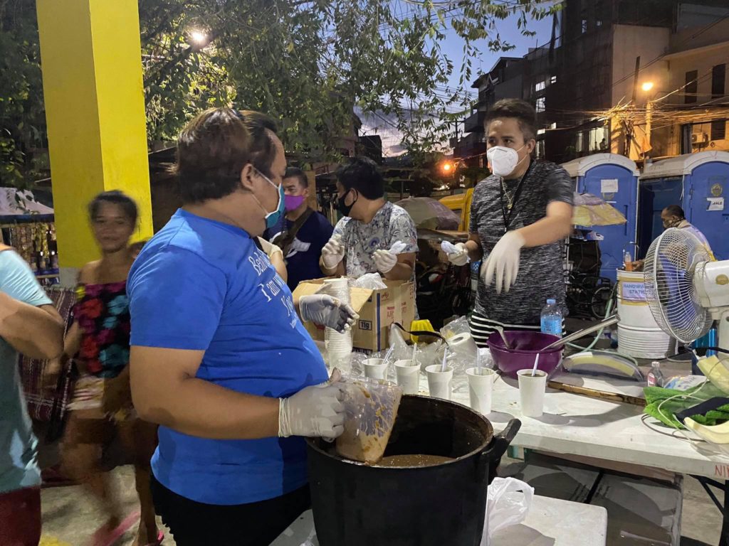 A group of teachers feeding the homeless and less privileged in Cebu and Mandaue cities are doing this as a tribute to a fallen colleague. | Contributed photo