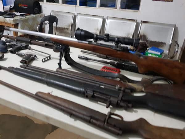 At least 23 loose firearms were confiscated by the City Mobile Force Company (CMFC) of Cebu City Police Office (CCPO). | Contributed Photo