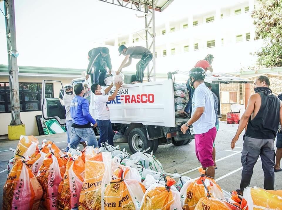 Frasco Foundation has donated 1,000 sacks of rice that were distributed to households in the fifth district that were affected by the ECQ. (Photo from Rep. Duke Frasco)