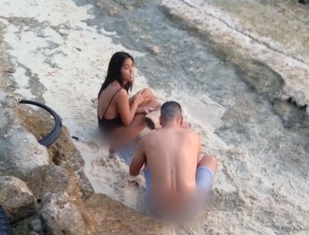 Maria Gigante and her Spanish boyfriend were arrested in Moalboal for swimming in public beach.