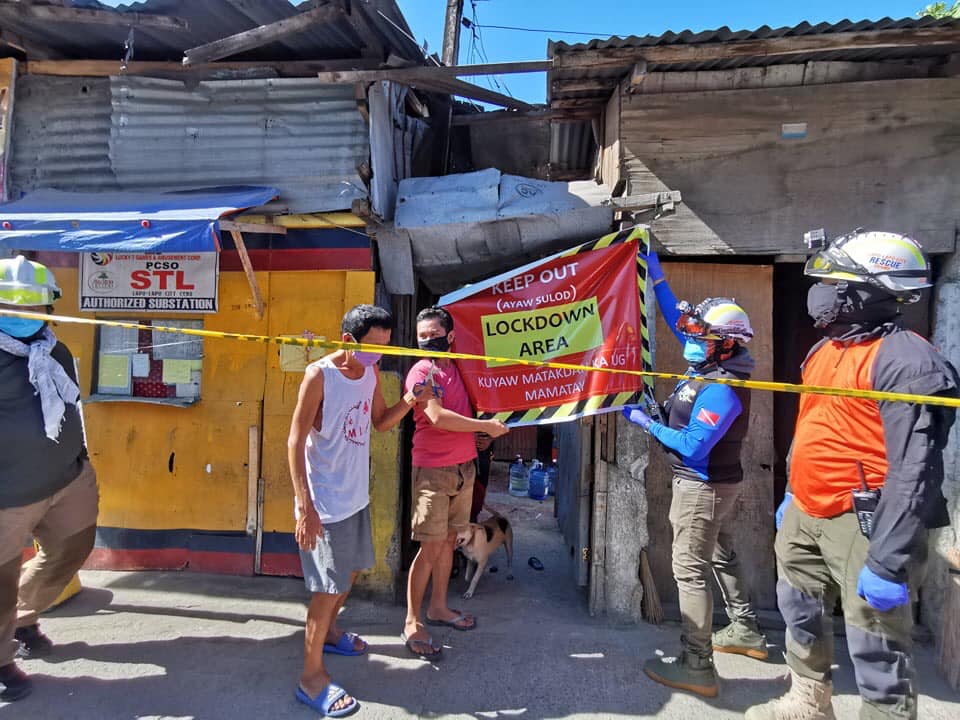Nagiel Bañacia, Disaster Risk Reduction and Management Office head, says there are 18 areas in 12 barangays that are in lockdown in Lapu-Lapu City. Bañacia says that these involve 45 different families.| Photo by Nagiel Bañacia