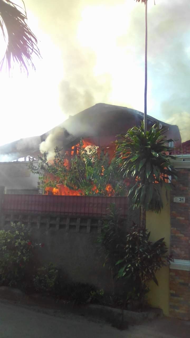 A house that was built since 1977 was damaged by a fire that hit St. Jude, Barangay Bulacao, Cebu City this afternoon, May 16, 2020. | Photos Courtesy of Paul Lauro
