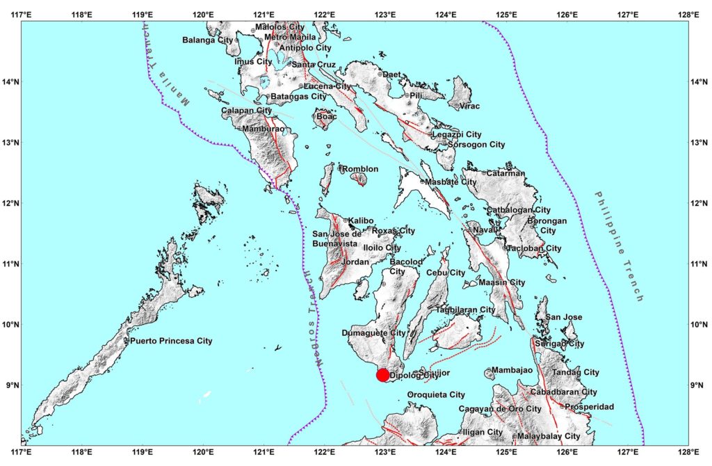 A 3.3-magnitude earthquake rocked portions of Negros Oriental at 9:53 a.m. on Friday, May 29, 2020. The epicenter was located 13 kilometers northwest of Siaton town. The earthquake was also felt in other parts of the province, including Dumaguete City. | Phivolcs