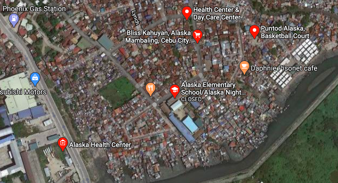 Satellite Image of Alaska Mambaling, Cebu City