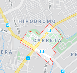 Map of Barangay Carreta, Cebu City | via Google Maps