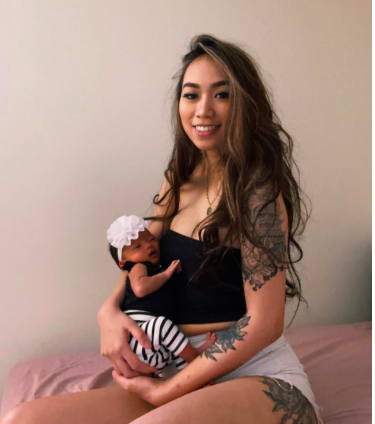 Mary Angeline Ang, a Cebuana frontliner in the U.S. says giving birth to her baby, Zelaya Eve, has brought her happiness despite the fear of the threat of the coronavirus pandemic. | Contributed Photo