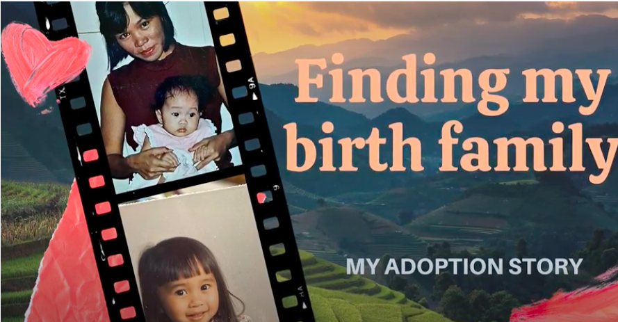 This is a screengrab of the adoption video of Squires as she looks for his birth mother. On Saturday, a netizen has shared some information that may help her in her search.