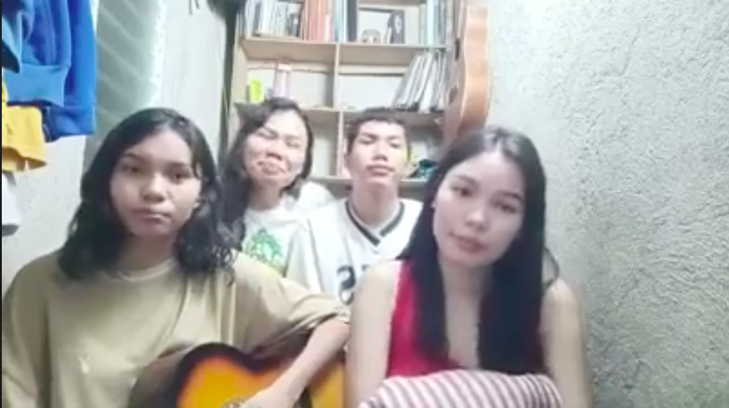 The Palenge siblings do a mashup of Kdrama original soundtrack songs to kill away the boredom of staying at home. | screen grab from Cleo Palengke video