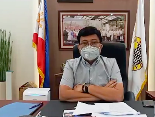 Cebu City Mayor Edgardo Labella gives updates on the coronavirus disease 2019 (COVID-19) situation in the city as he and the city government await their clarification on the quarantine status of the city from the Inter-Agency Task Force for the Management of Emerging Infectious Diseases. | Screen grab from livestream presser of Mayor Labella