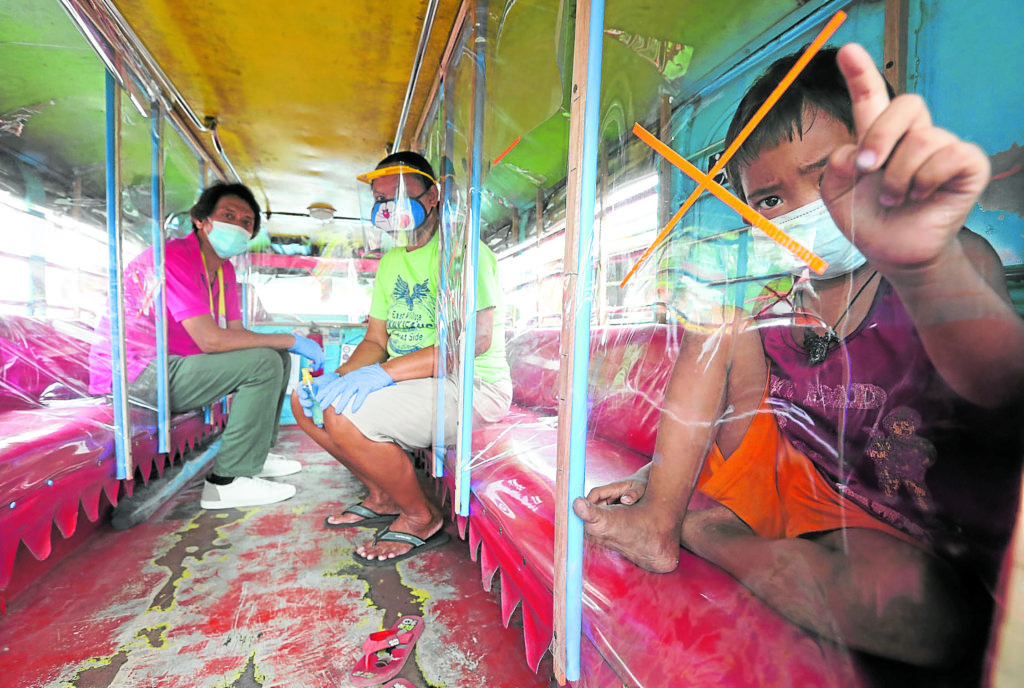 Cebu City Mayor Edgardo Labella assures jeepney drivers, who might not be able to go back on the road, that the city government will help them find jobs in other industries. | Inquirer photo
