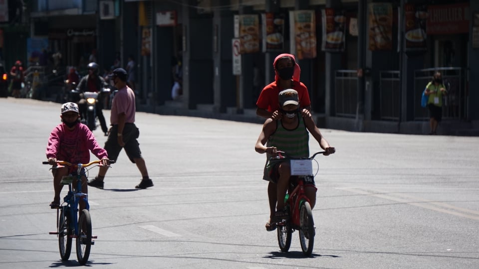 Bikes are becoming a more popular form of transportation in this quarantine period, as seen by these residents seen riding their bikes or bike along Colon Street in Cebu City. The CCTO wants bikes registered and bikers regulated. | Gerard Vincent Francisco