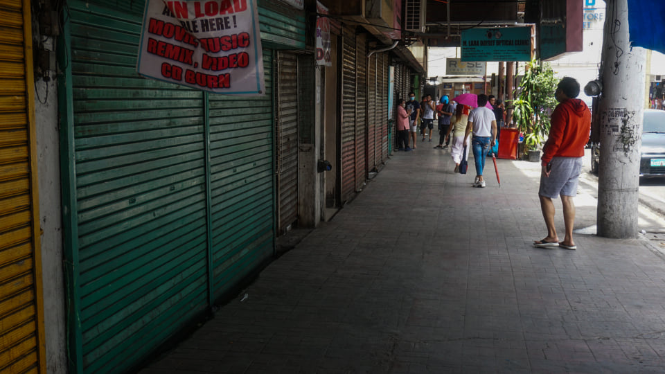 Several shops in Downtown Cebu City that were previously open during the general community quarantine have closed due to the Cebu City reverting to enhanced community quarantine on Tuesday, June 16, 2020. | Gerard Vincent Francisco