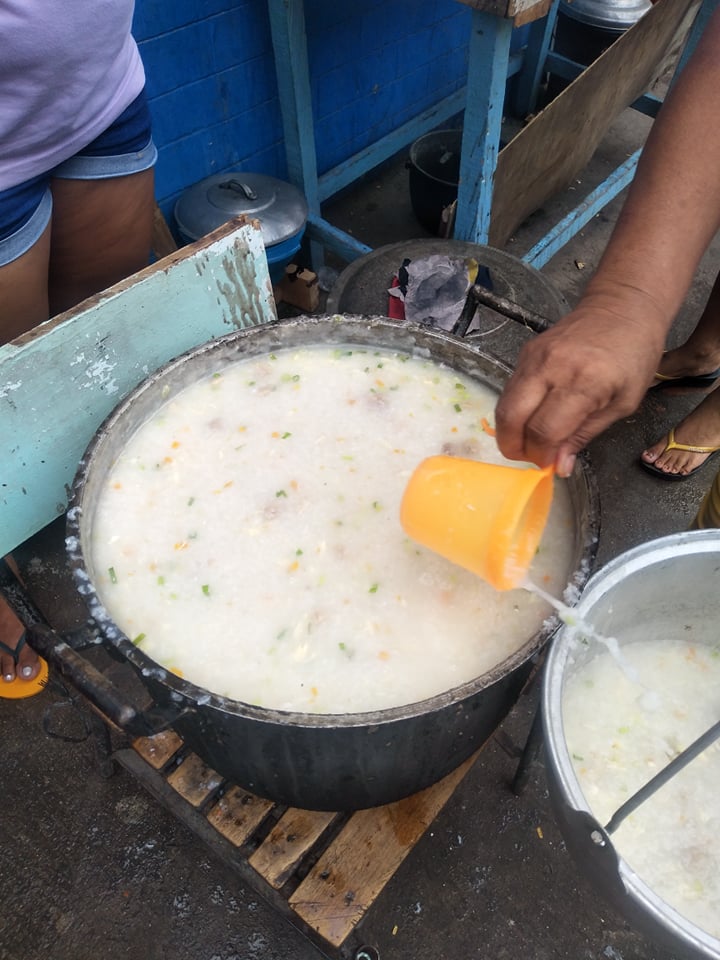 The porridge that used to feed 80-100 residents in Sitio San Miguel, Barangay Tisa. | Contributed photo.