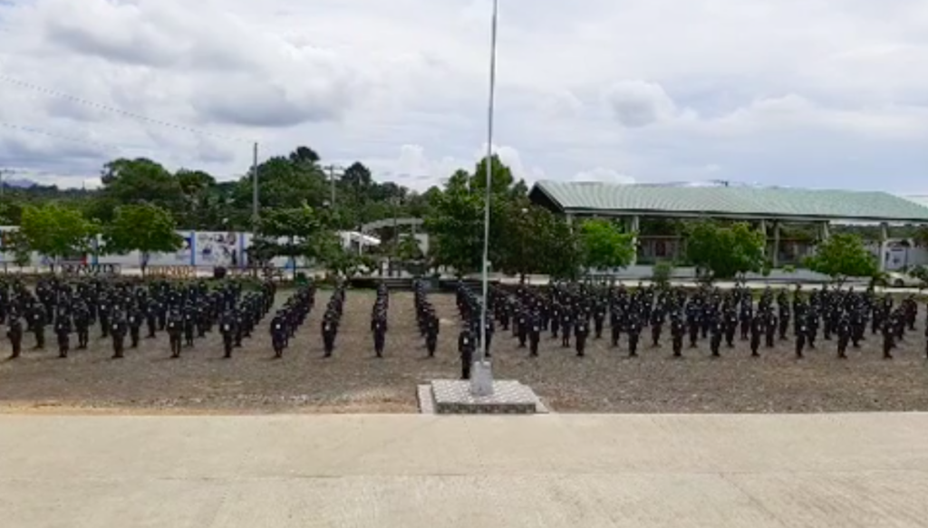 A total of 300 new police recruits took oath in the Regional Training Center of Police Regional Office in Central Visayas (PRO-7) this morning, July 5, 2020. | Photo from PRO-7