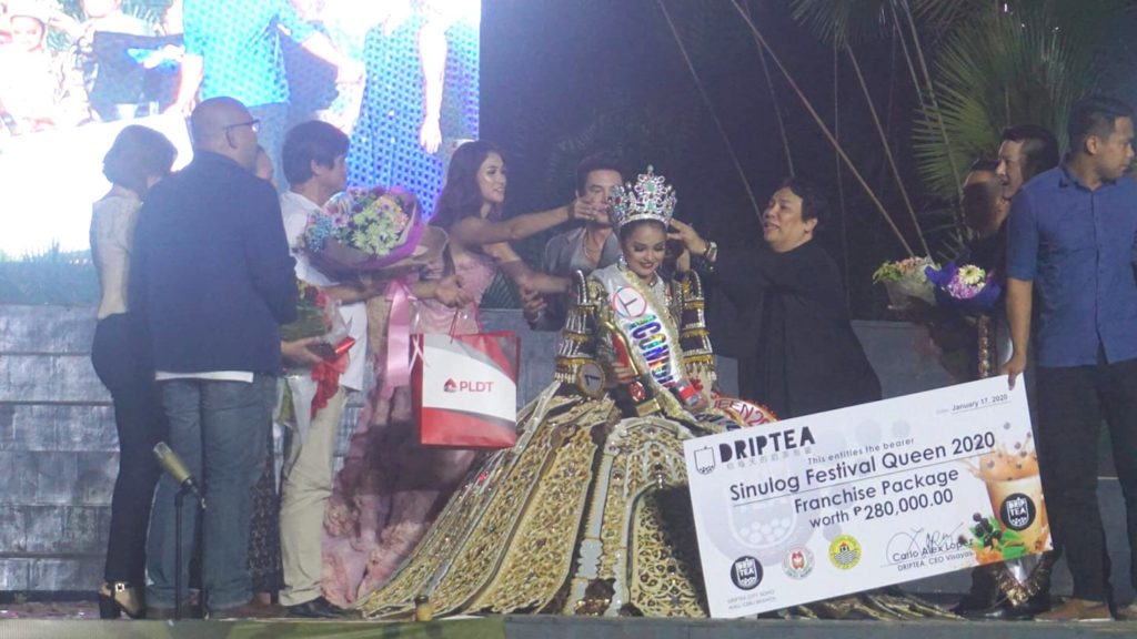 Monika Afable crowned as the Sinulog Festival Queen 2020 last January. | File photo.