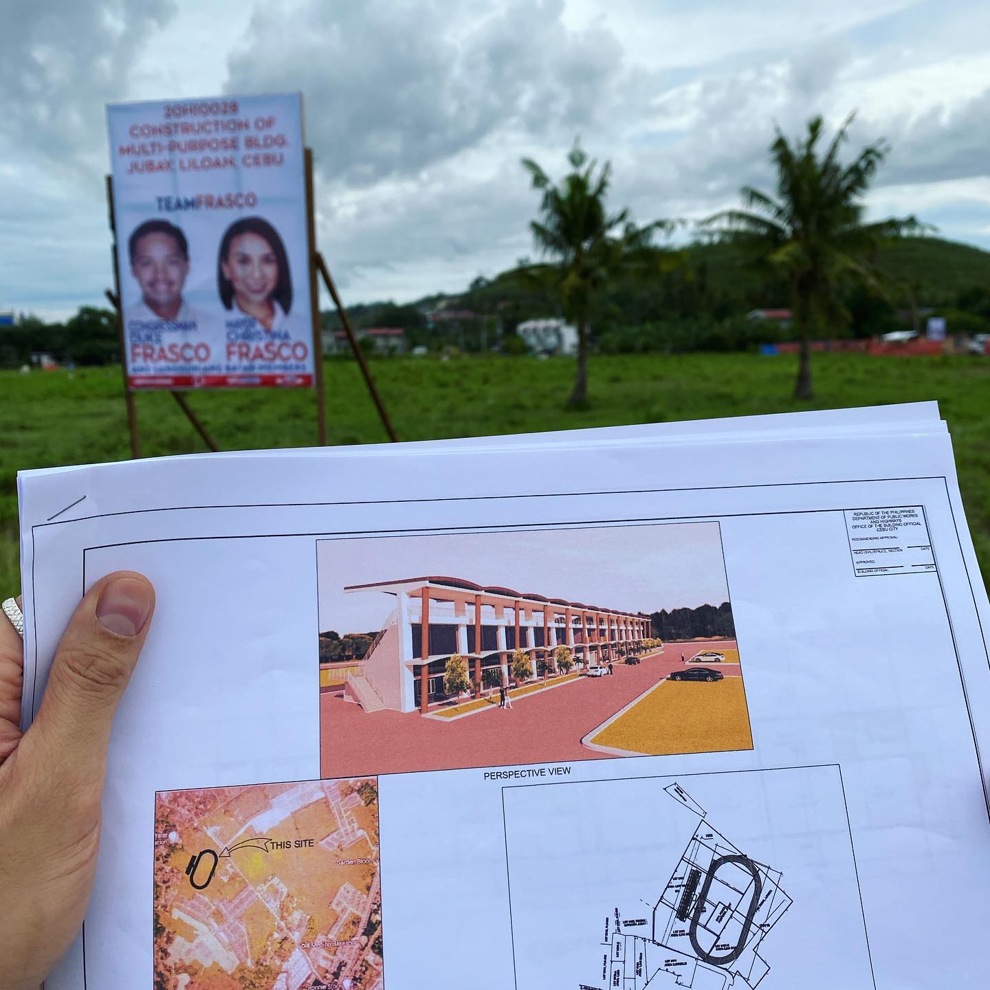 Fifth District Representative Duke Frasco showed on his Facebook page the artist perspective of the Olympic-track oval and pool, which will be built in Liloan town alongside the establishment of a CTU Campus in the area.(Photo courtesy Duke Frasco Facebook page)