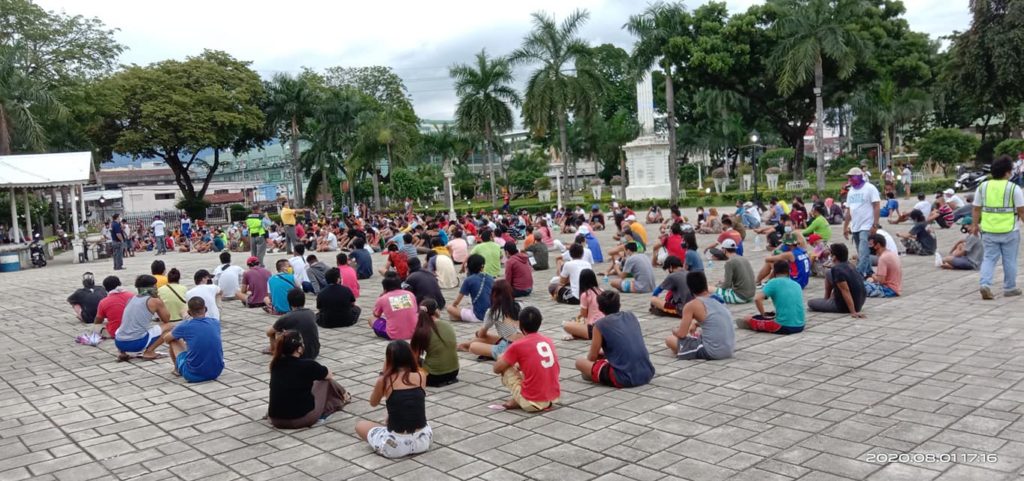 The Cebu City PROBE team apprehends more than 500 violators on the first day of the general community quarantine in Cebu City on August 1, 2020. | Photo Courtesy of PROBE