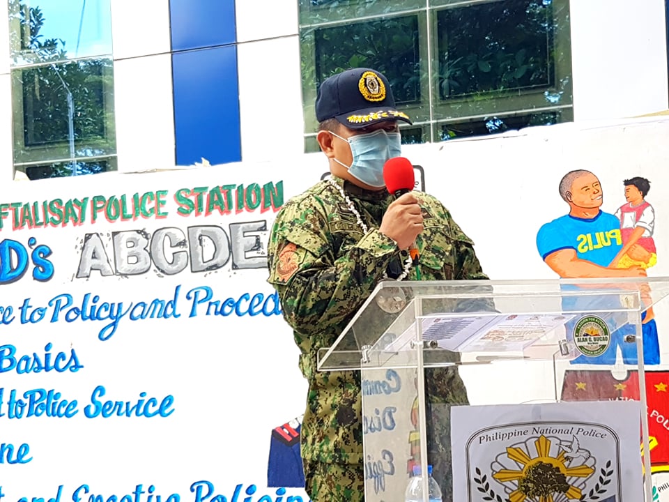 Police Colonel Aladdin Collado, the new director of CPPO, visits Talisay City Police Station this Sunday, September 13, 2020. Today, police chiefs in several towns and cities of Cebu province have undergone a revamp. | CDND file photo