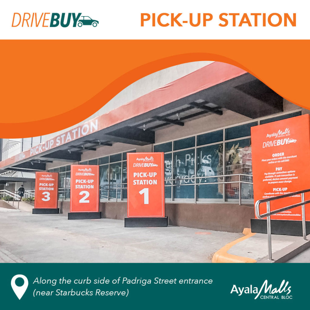 DriveBuy: AyalaMalls Central Bloc's curbside pick-up station 