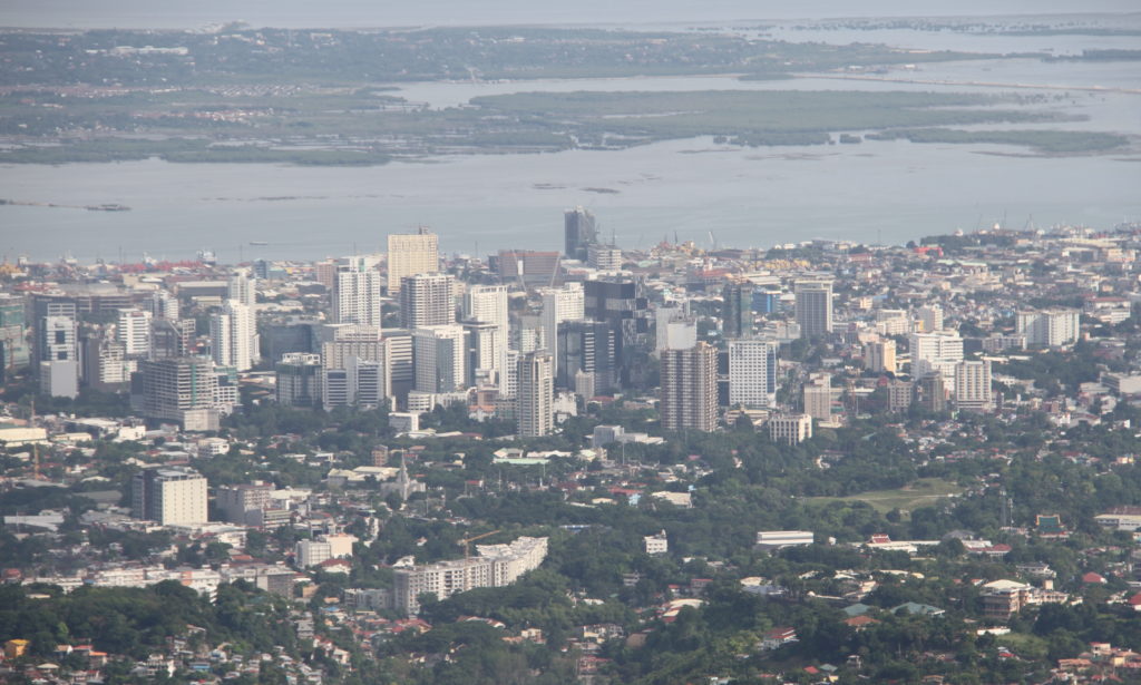 Marcos promises to continue to develop Cebu as an economic hub if he wins as president of the country in next year's elections. In photo is Cebu's business district. 