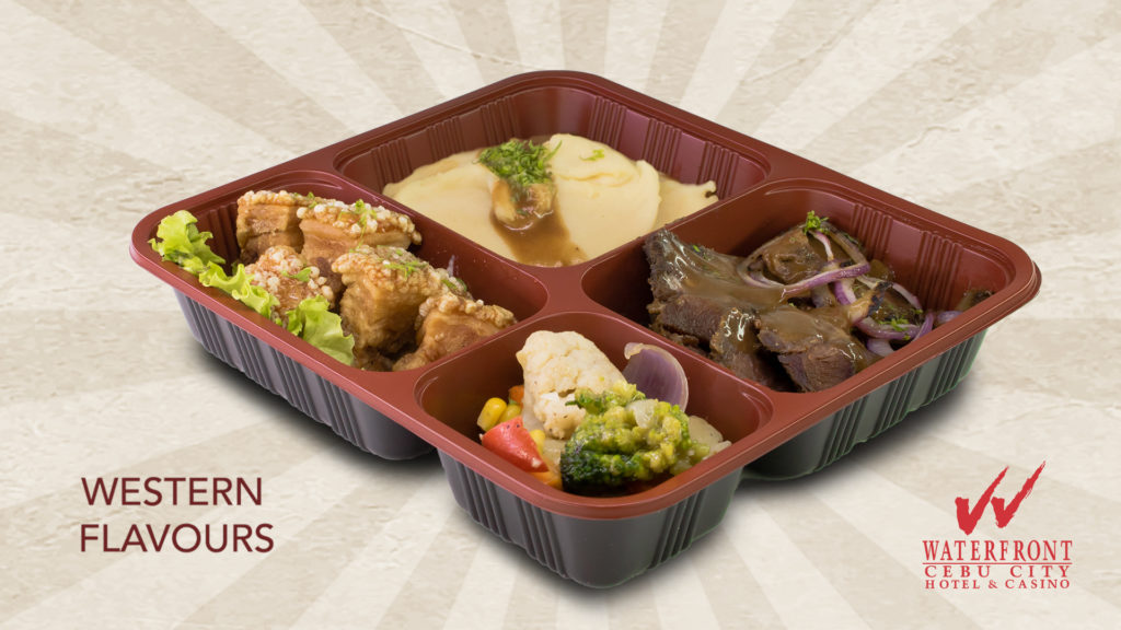 Bento box with food