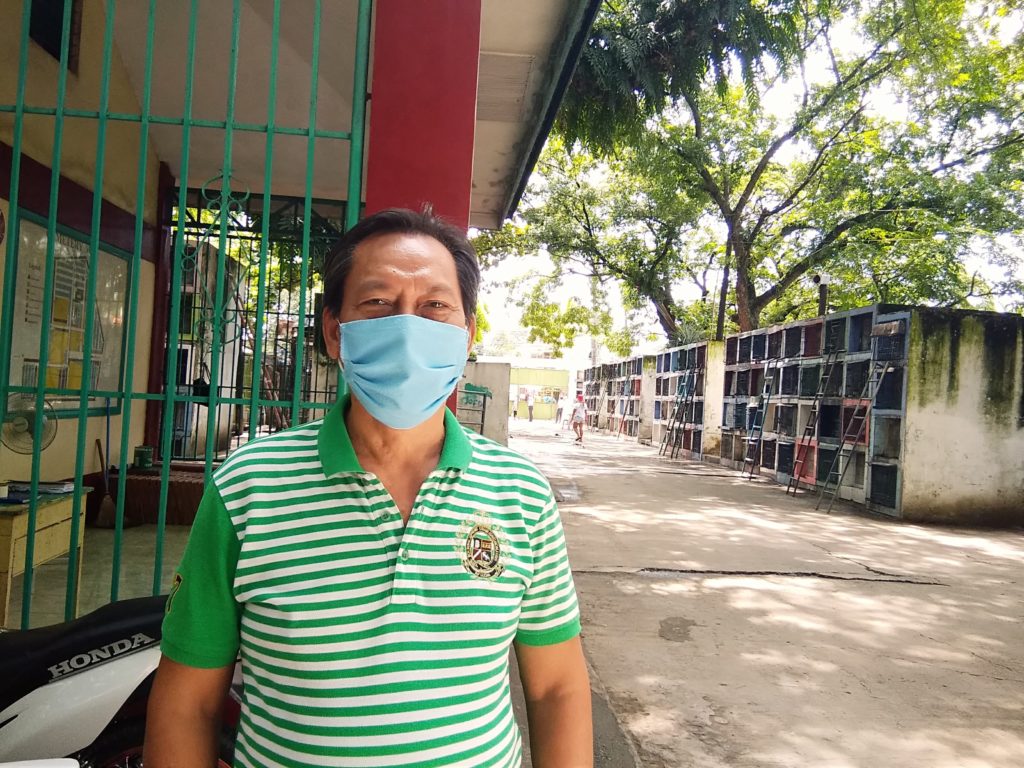 Joselito Castañares, caretaker of cemetery in Humay-Humay, Barangay Gun-ob, Lapu-Lapu City, says the cemetery is ready to accept visitors starting October 15. CDN Photo | Futch Anthony Inso