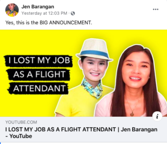 Cebuana vlogger bids farewell to dream job due to pandemic | Cebu Daily ...