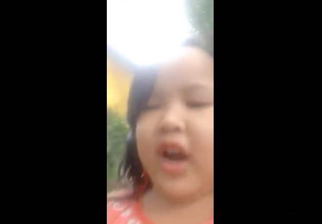 Five-year-old girl of Camotes Island makes an inspiring backyard tour video.| screen grabbed from backyard tour video 