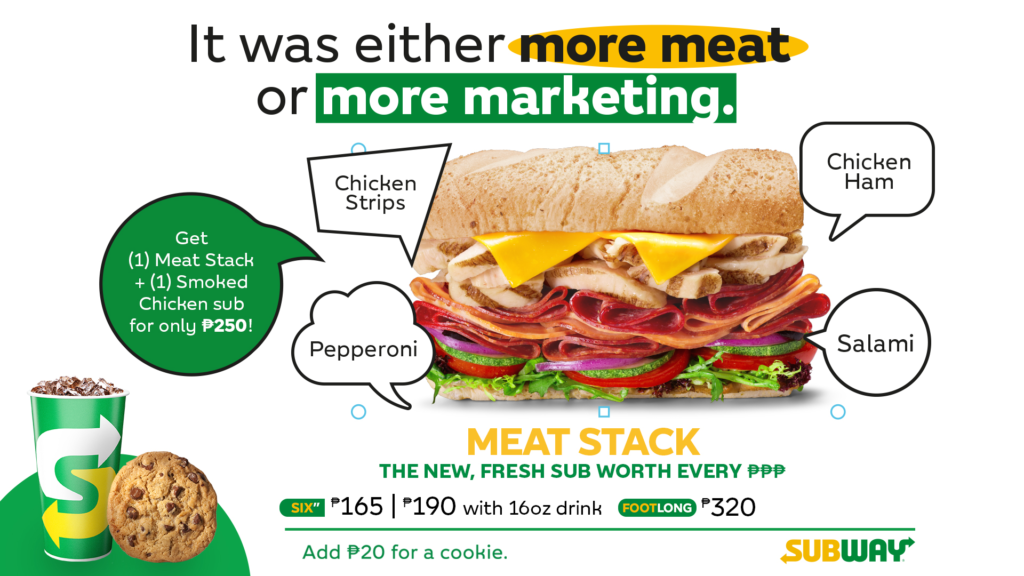Subway's Meat Stack Sub