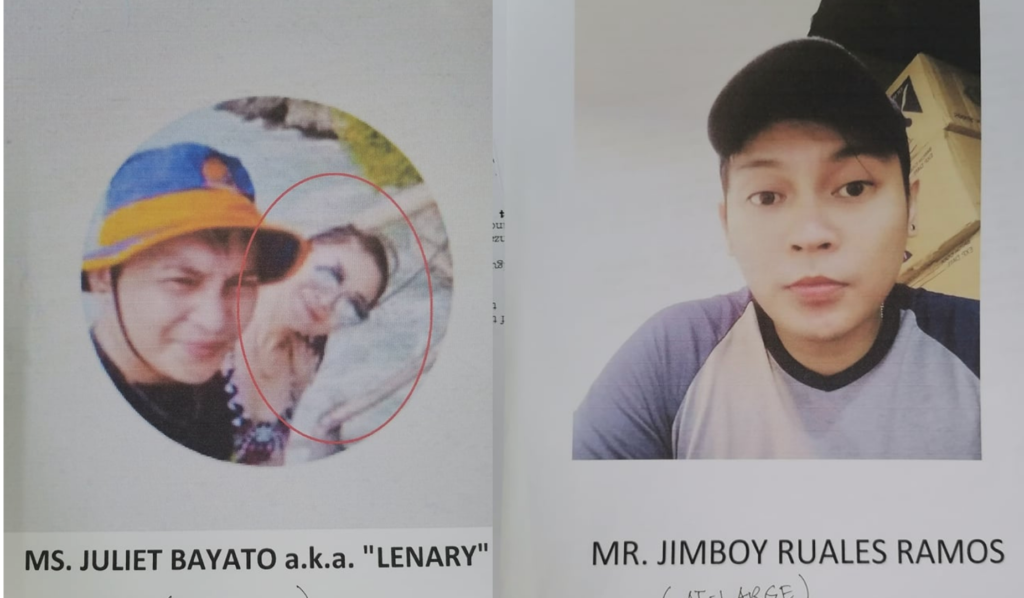 NBI-7 agents are conducting a manhunt operation against Jimboy Ramos and Juliet Bayato, who are suspects in a credit card phishing activity where they victimized a 53-year-old businesswoman, who lost P62,000. | NBI-7 photos