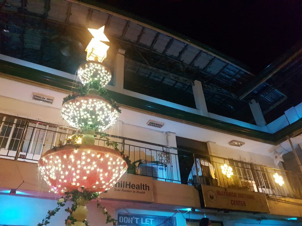 The Christmas tree-fountain is at least 15 feet tall. | Delta Letigio