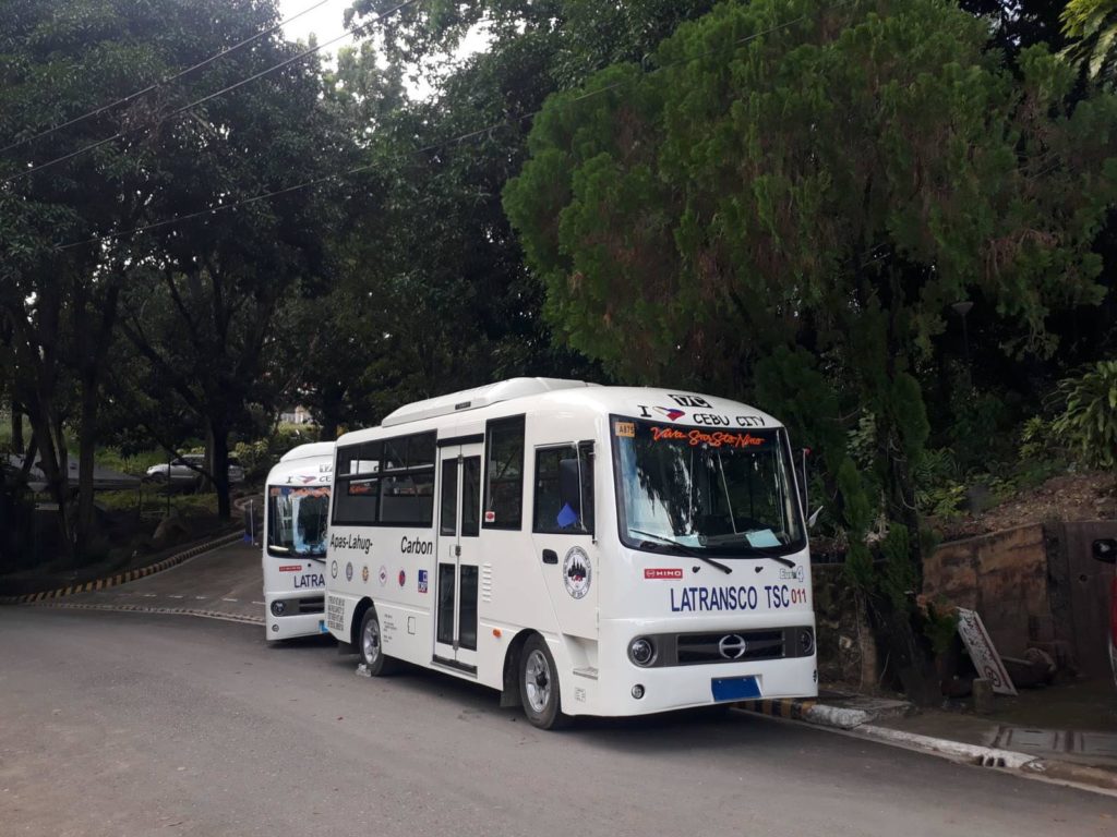 These are the 30 modernized public utility jeepneys or MPUJs that the Lahug Apas Transport Cooperative or Latransco wil deploy today in Cebu City streets. | PIA photo