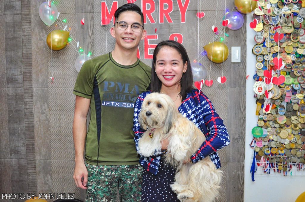 Cebu marathoner Mary Joy Tabal is engaged on January 14, 2021 to her boyfriend, Lieutenant Junior Grade Hector Dan Jimenez of the Philippine Navy. | Photo courtesy of John Hernandez