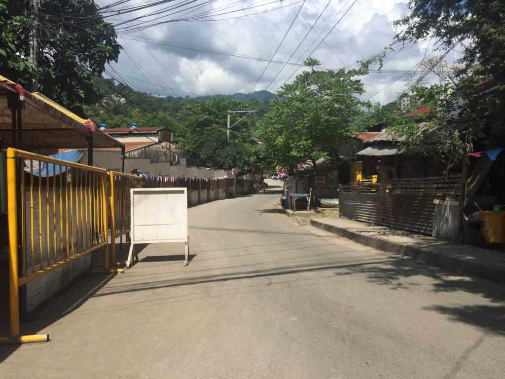 Empty streets are seen in Barangay Guadalupe in this photo taken Sunday, January 24, 2021, as authorities implement a "Stay at Home Sundays" in order to curb the rising cases of COVID-19 there. CDN digital file photo 