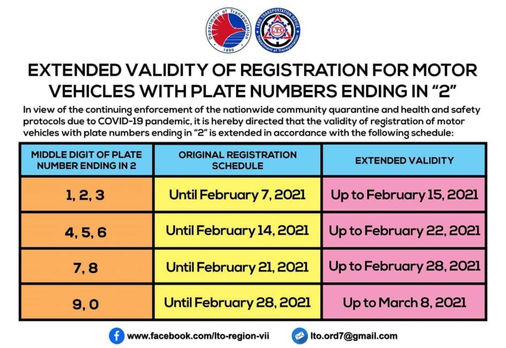 LTO extends deadline of February registration of vehicles Cebu Daily News