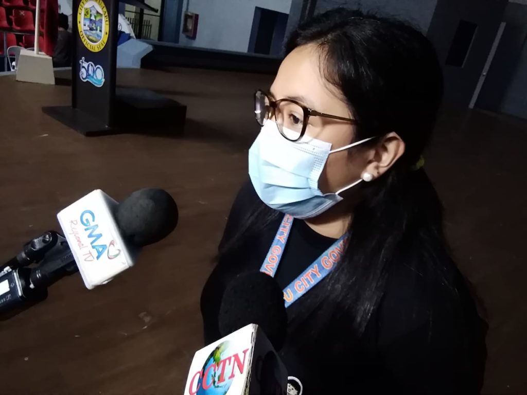 Lawyer Aellee Tejano, executive secretary to the mayor of Lapu-Lapu City, says with the isolation facility of the city already full, the Hoops Dome will be converted into a holding area for new COVID-19 positive patients while awaiting a vacant spot at the isolation facility. | Futch Anthony Inso 