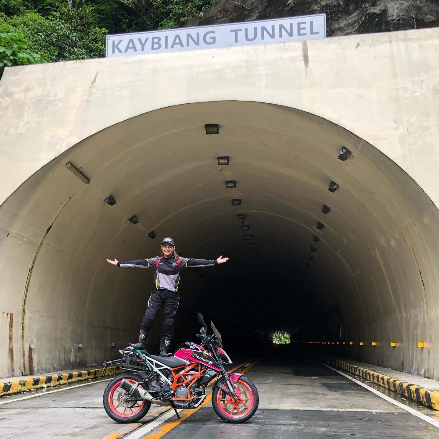 This pretty gal loves thundering bikes and death-defying stunts #