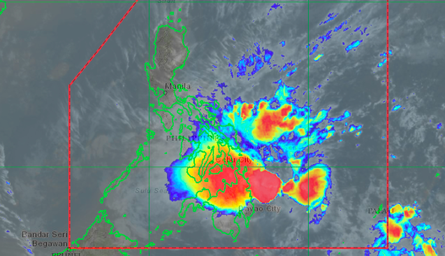 Auring slows down but may pass northern tip of Cebu on Monday morning 
