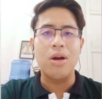 Askin Villarias of the Cebuano Ambassadors Inc. says that the Edsa "People Power" Revolution has strengthened the bayanihan spirit of the Filipino people in reclaiming their freedom through bloodless means. | screen grab from Pegeen Maisie Sararaña's video on Youths and Edsa Revolution